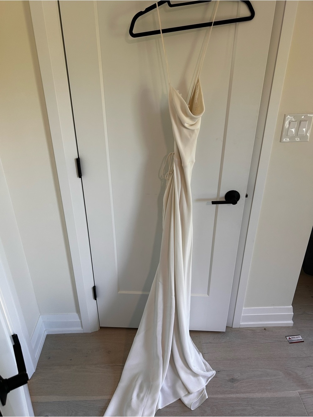Grace Loves Lace Honey Silk w Eyelash Lace -Ivory - Picture 7 of 14